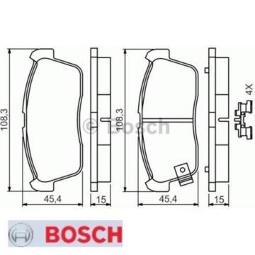 Bremsbelagsatz Bremsbeläge Bremsklötze BOSCH BP408 23507 0986494618