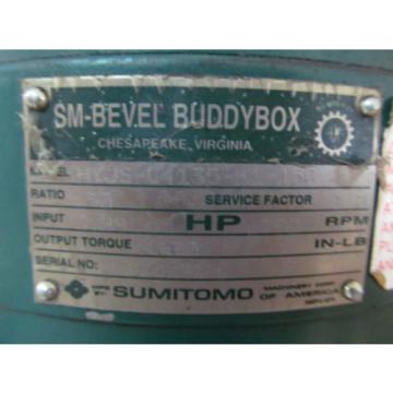 Sumitomo BBB KHYJS-C4135-K1-150 Gear Speed Reducer SM Bevel Buddy Box Gearbox