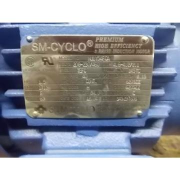 Sumitomo 15 HP SM-CYCLO 3 Phase Premium Induction Motor and Reducer