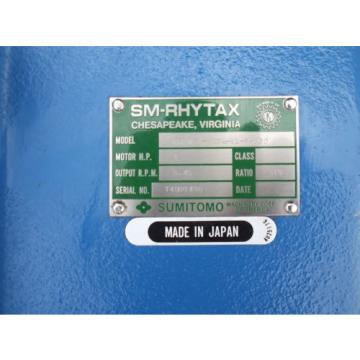 SUMITOMO SM-RHYTAX KHYMS1-81DA-K1-B-330 GEARMOTOR, RATIO 330, 1HP MOTOR Origin