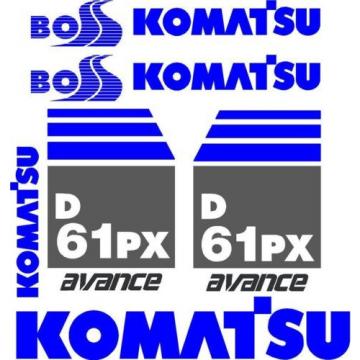 Komatsu Decals for Backhoes, Wheel Loaders, Dozers, Mini-excavators, and Dumps