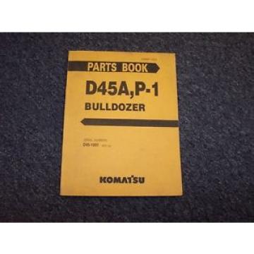 Komatsu D45A D45P Bulldozer Crawler Tractor Original Parts Catalog Manual