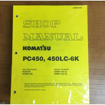 Komatsu PC450-6K, PC450LC-6K Service Repair Printed Manual