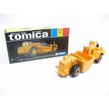 VINTAGE TOMICA 32 KOMATSU MOTOR SCRAPER WS16 MADE IN JAPAN RARE