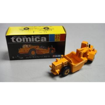 VINTAGE TOMICA 32 KOMATSU MOTOR SCRAPER WS16 MADE IN JAPAN RARE