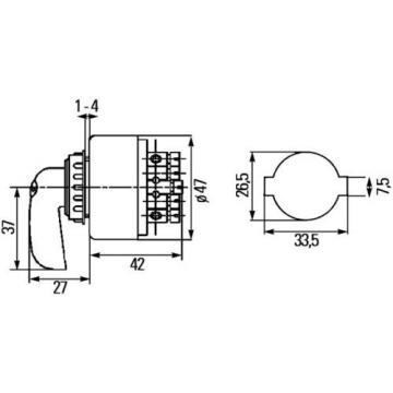 Blinklichtschalter 12V Oldtimer Hella Winkerschalter Schalter Blinkerschalter