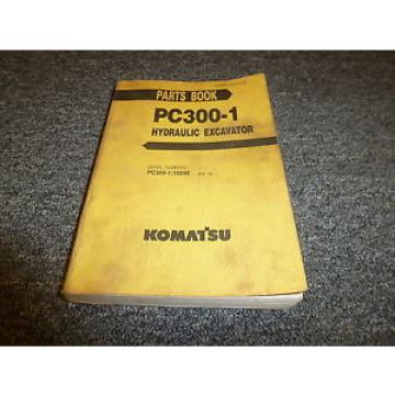 KOMATSU PC300-1 Hydraulic Excavator Parts Catalog Manual S/N PC300-1:10290 &amp; Up