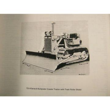 KOMATSU DRESSER TD-9 SERIES B CRAWLER TRACTOR BULLDOZER PARTS BOOK MANUAL 1974