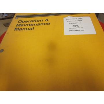 Komatsu Dresser 150A 150FA Hydraulic Crane Operation &amp; Maintenance Manual