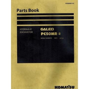 KOMATSU GALEO PC50MR-2 HYDRAULIC EXCAVATOR  MANUAL &#034;NEW&#034; FEN00081-03