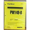 Komatsu Service PW140-7 Excavator Shop Manual NEW REPAIR #1 small image