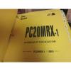 Komatsu PC20MRX-1 Hydraulic Excavator Repair Shop Manual #1 small image