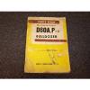 Komatsu D60A-3 D60P-3 Bulldozer Dozer Crawler Tractor Parts Catalog Manual 8257- #1 small image