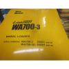 Komatsu WA700-3 Wheel Loader Repair Shop Manual Vol I &amp; II