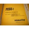 Komatsu PC60-7 Hydraulic Excavator Service Repair Manual