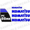 Komatsu Decals for Backhoes, Wheel Loaders, Dozers, Mini-excavators, and Dumps