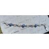 LINDE LINDY CORNFLOWER BLUE STAR SAPPHIRE CREATED BRACELET NPM SECOND QUALITY