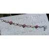 LINDE LINDY TRANS RED STAR RUBY CREATED BRACELET NPM SECOND QUALITY DISCOUNT