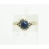 Fun 1940s-50s Art Deco Linde Star Sapphire 14K Yellow &amp; White Gold Ladies Ring