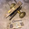 Victorian Eastlake Solid Bronze Complete Lockset, F.C.Linde Co. Design