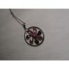 ...Sterling Silver,Enamel,Linde/Lindy Ruby Star Sapphire Pendant Necklace...