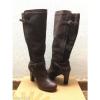 UGG LINDE JAVA LEATHER HEEL BOOTS US 7 / EU 38 / UK 5.5