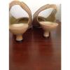 Susan van der Linde Marguerite Camel Leather Slingback Heel -39 1/2 Retail $695