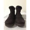 BearTraps &#039;Cammy&#039; Ankle Boots Brown Suede Faux Fur Linde Size 7.5M