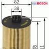 BOSCH Ölfilter Motorölfilter MAZ MERCEDES-BENZ SETRA P7026 F026407026 #1 small image