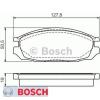 Bremsbelagsatz Bremsbeläge Bremsklötze BOSCH BP583 20098 0986461133 #1 small image