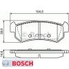 Bremsbelagsatz Bremsbeläge Bremsklötze BOSCH BP1044 24071 0986494133