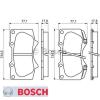 Bremsbelagsatz Bremsbeläge Bremsklötze BOSCH BP1064 24024 7877D976 0986494153 #1 small image