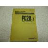 Komatsu PC20-7 EXCAVATOR  PARTS MANUAL #1 small image