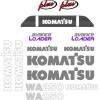 Komatsu Decals for Backhoes, Wheel Loaders, Dozers, Mini-excavators, and Dumps