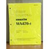 Komatsu WA470-1 Wheel Loader Shop Service Repair Manual #1 small image