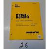 Komatsu D375A-5 Radio-Control Specification Service Printed Manual