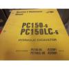 Komatsu PC150-6 PC150LC-6 Hydraulic Excavator Operation &amp; Maintenance Manual #1 small image