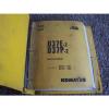 Komatsu D37E-2 D37P-2 1501- Bulldozer Dozer Factory Parts Catalog Manual Manual #1 small image