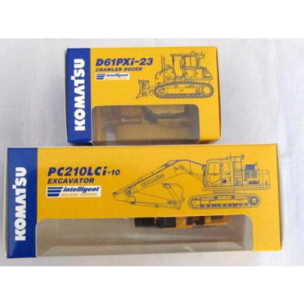 Komatsu Official 1/87 PC210LCi-10 Excavator, D61PXi-23 diecast Shareholder LTD #2 image