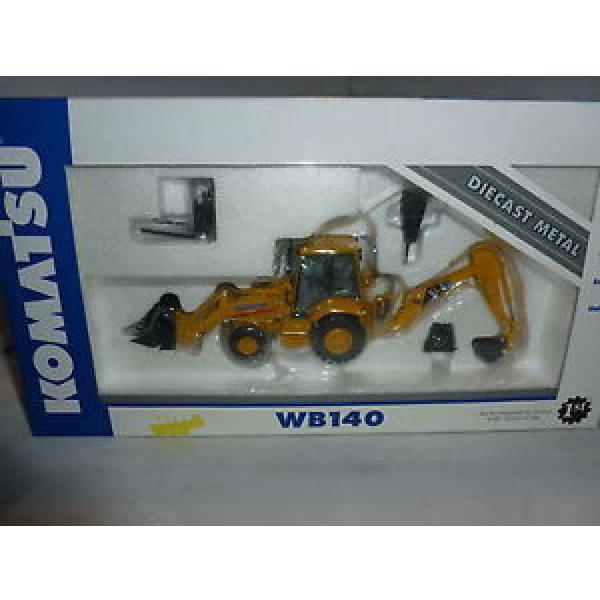 BRAND NEW 1ST GEAR KOMATSU DIECAST MODEL WB140 BACKHOE LOADER #1 image