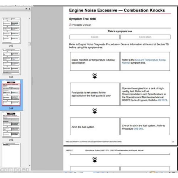 CUMMINS QSK23 / Komatsu 170-3 ENGINE  Shop Rebuild Service Manual WORKSHOP #4 image