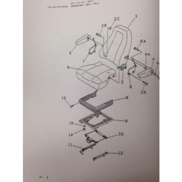 KOMATSU PC120-6 Hydraulic Excavator Parts Manual Book #6 image