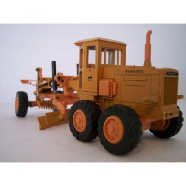 VINTAGE DIAPET KOMATSU GD605A MOTOR GRADER 1:50 SCALE ORANGE VERSION (T-74) NBOX #2 image