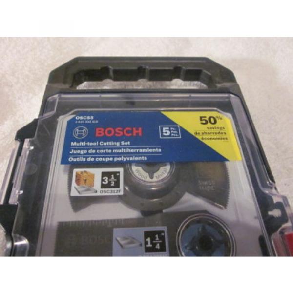 BOSCH OSCS5 5Pc Multi-Tool Set for Wood &amp; Metal,1-1/8&#034;, 3-1/2&#034; &amp; 3 1-1/4&#034; #2 image