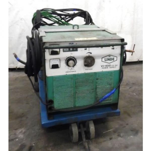 UNION CARBIDE LINDE VI-400 CV/Dc POWER SUPPLY, LINCOLN LN-7 WIRE FEEDER #12 image