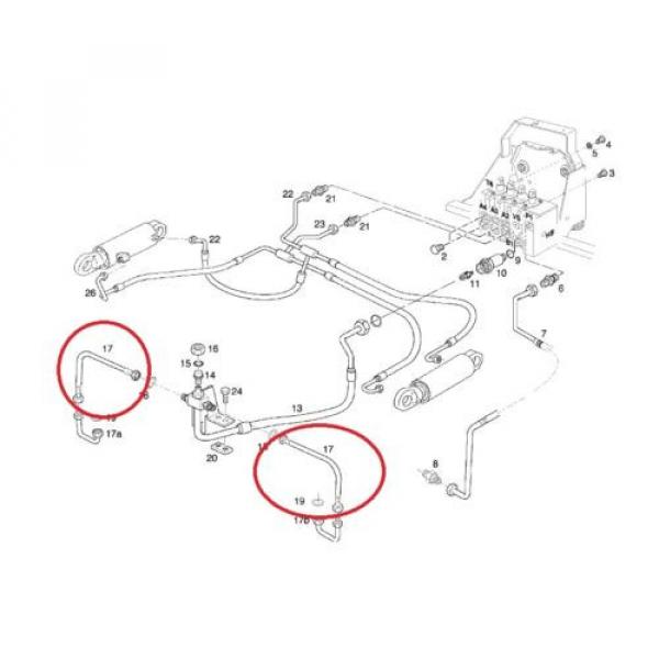 Hydraulikleitung Hydraulikschlauch Linde 3514483503 Gabelstapler Stapler 351 #3 image