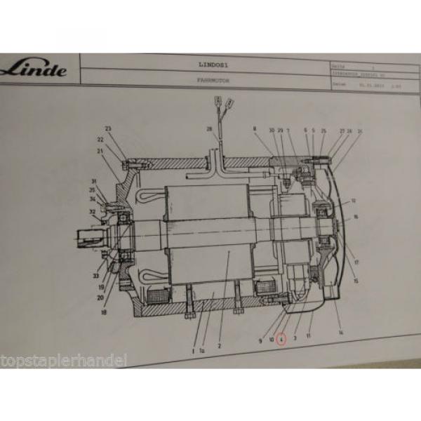 Spazzole carbone Motore di trazione Linde no. 0009718116 Tipo E20/25/30 BR 325 #2 image