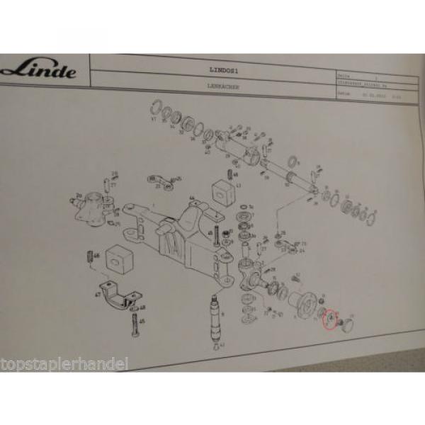 Disc Steering axle Linde 0009141749 E16/20/25/30 H20/25/30/35 BR325,335, 336 etc #2 image