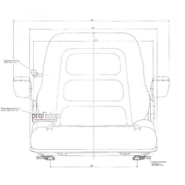 Forklift Seat PS12 GS12 low Suspension apt Linde V - E - Heavy - Forklift #2 image