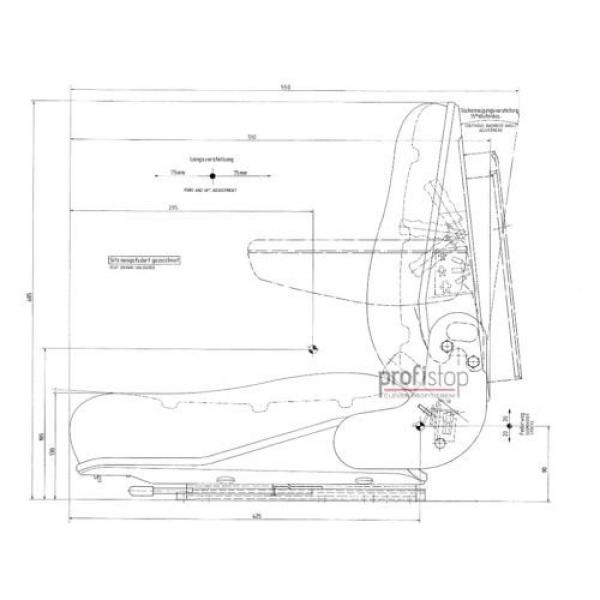 Forklift Seat PS12 GS12 low Suspension apt Linde V - E - Heavy - Forklift #3 image